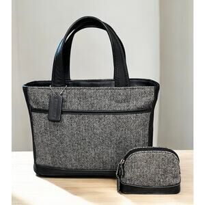 Vintage Coach 6126 Bleecker Tweed Satchel & Pouch